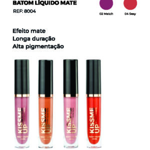 Uste Batom Líquido Kissme Up 01 Red Carpet 4,5g